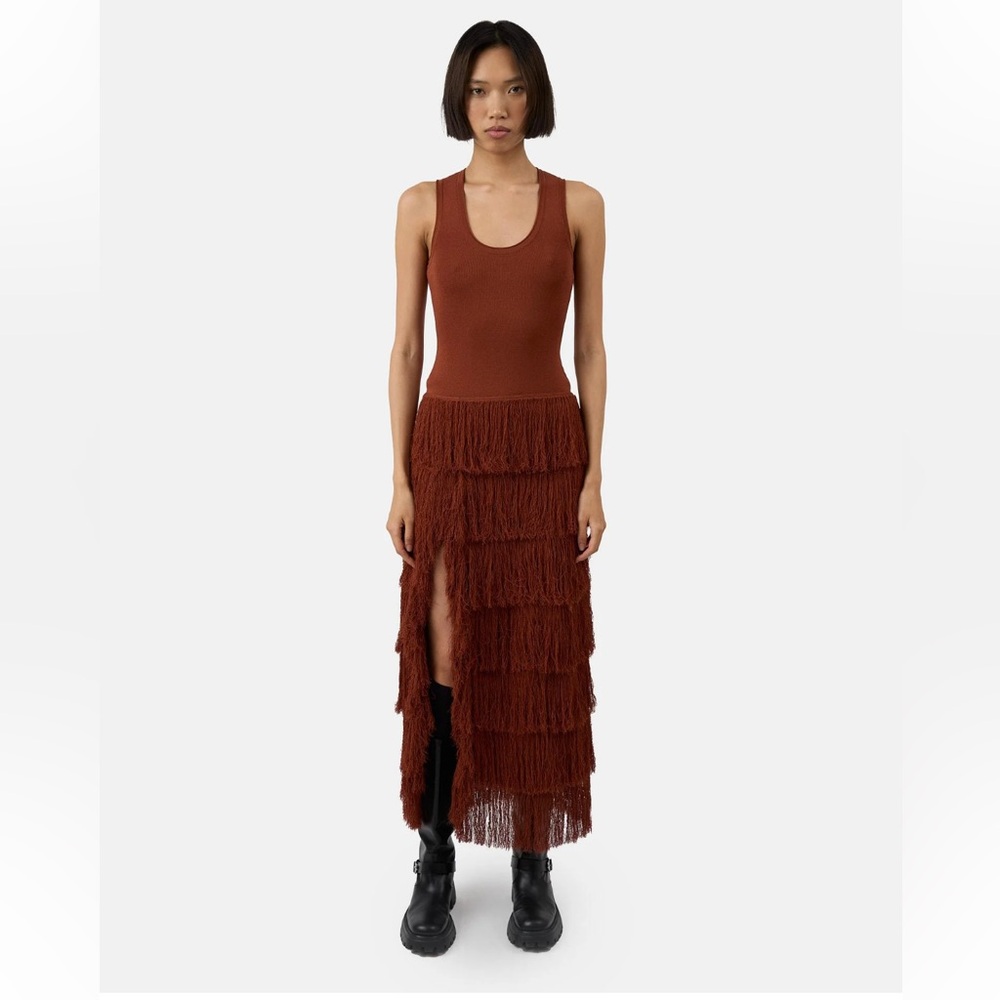 aknvas The Donzetta dress in terracotta NWT